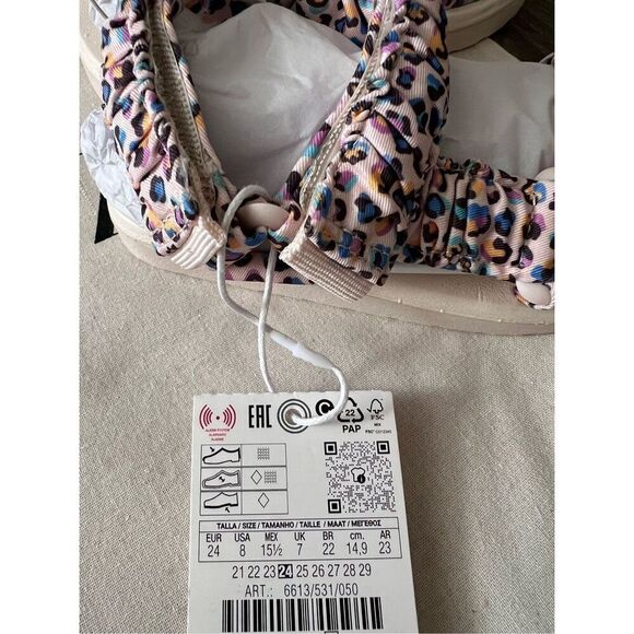 Zara ANIMAL PRINT SANDAL size 8 - Picture 3 of 4